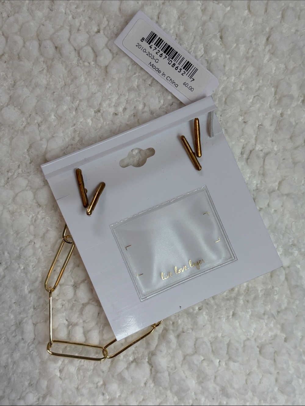 NWT Gorjana Harper Gold Paperclip Chain Bracelet - Picture 4 of 5